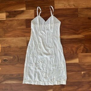 Penny’s Adonna Off White Lace Trim Slip Dress size 38 Tall